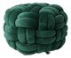 Pufe em veludo Máxi Tricot Verde, green | WestwingNow