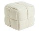 Pufe Cubo em Bouclé Off white, Off White | WestwingNow