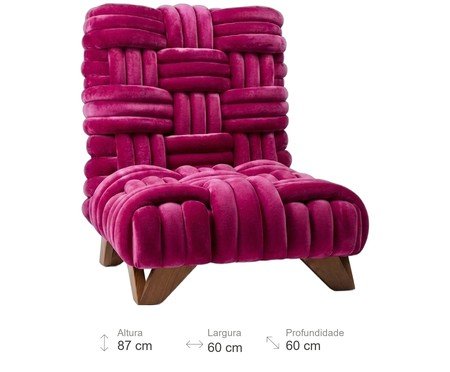 Chaise Lucca Pink | Westwing