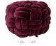 Pufe em veludo Máxi Tricot Vinho, red | WestwingNow