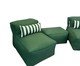 Jogo de Puffs e Peseira Ocean Médio verde, green | WestwingNow