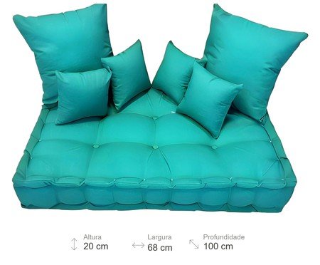 Futon Turco com Almofadas tiffany | Westwing