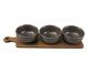 Jogo de Petisqueiras com Bandeja Essence Preto, black | WestwingNow