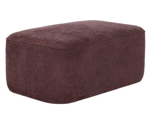 Puff Cuscino - Linhão Estonado Bordô, red | WestwingNow