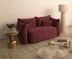 Sofá Cuscino 3 Lugares - Linhão Estonado Bordô, red | WestwingNow