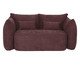 Sofá Cuscino 3 Lugares - Linhão Estonado Bordô, red | WestwingNow