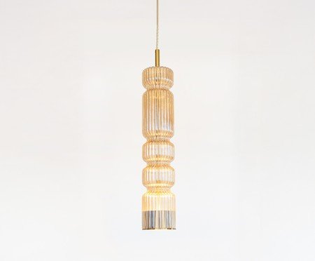 Pendente Chaco Champanhe e Dourado | Westwing