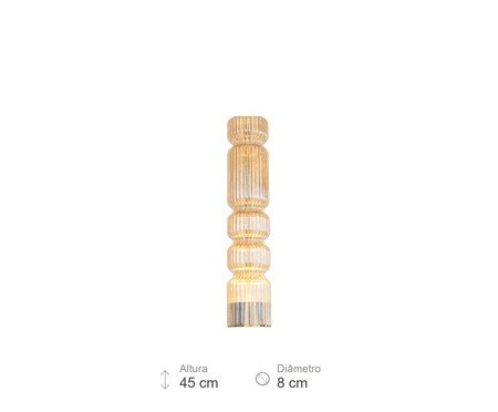 Pendente Chaco Champanhe e Dourado | Westwing