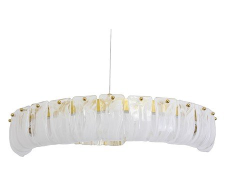 Pendente Erico Transparente e Dourado | Westwing