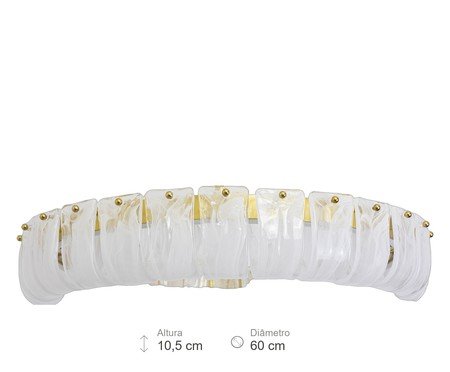 Pendente Erico Transparente e Dourado | Westwing