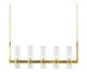 Pendente Streamline Latão e Transparente, gold | WestwingNow