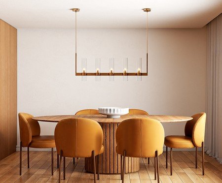 Pendente Streamline Latão e Transparente | Westwing