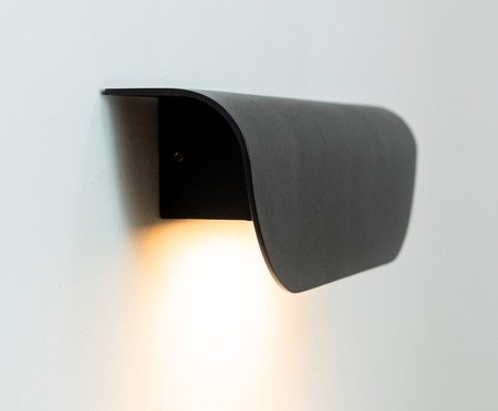 Arandela Vertice Preto e Transparente | Westwing