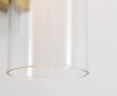 Arandela Streamline Dourado e Transparente | Westwing