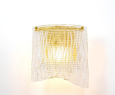 Arandela Pasta Transparente e Latão | Westwing