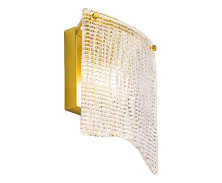 Arandela Pasta Transparente e Latão | Westwing
