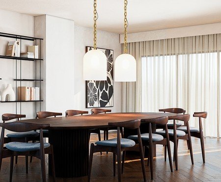 Pendente Posh Maior Jateado e Dourado | Westwing