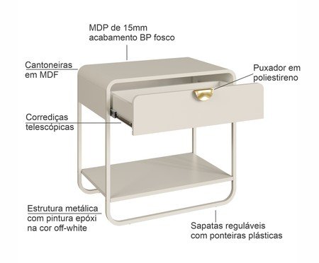 Mesa de Cabeceira Évora | Westwing