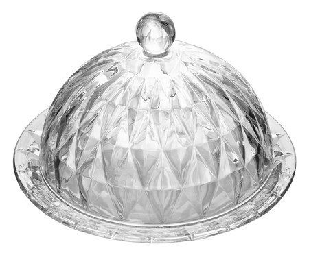Queijeira em Cristal Diamond Transparente | Westwing