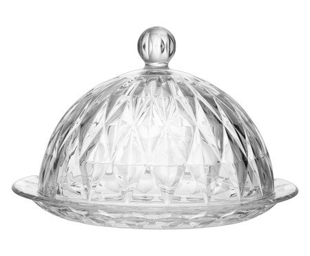 Queijeira em Cristal Diamond Transparente | Westwing