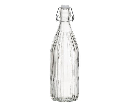 Garrafa com Tampa Hermética Aura Transparente, transparent | WestwingNow