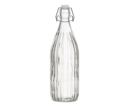 Garrafa com Tampa Hermética Aura Transparente | Westwing