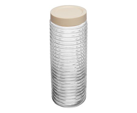 Pote com Tampa Colmeia Transparente | Westwing