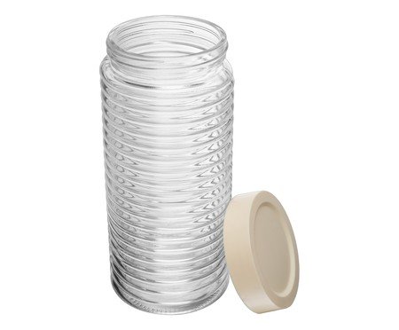 Pote com Tampa Colmeia Transparente | Westwing