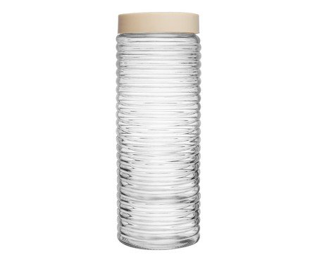Pote com Tampa Colmeia Transparente | Westwing
