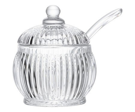 Açucareiro em Cristal com Colher Renaissance Transparente | Westwing