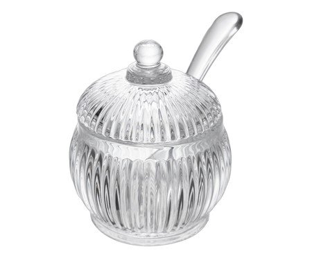 Açucareiro em Cristal com Colher Renaissance Transparente | Westwing