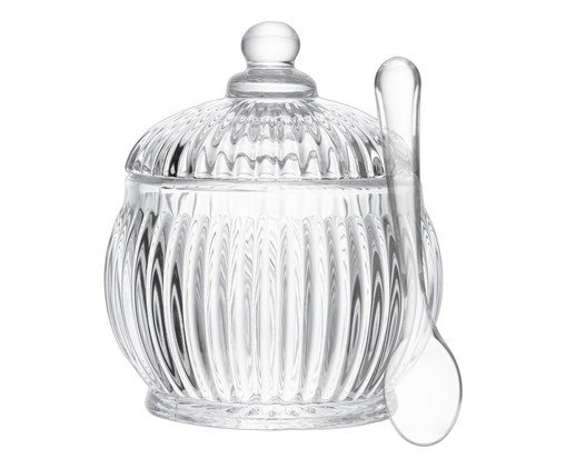Açucareiro em Cristal com Colher Renaissance Transparente, transparent | WestwingNow