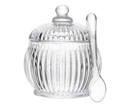 Açucareiro em Cristal com Colher Renaissance Transparente | Westwing
