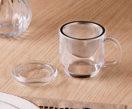 Caneca com Infusor Essenza Transparente | Westwing