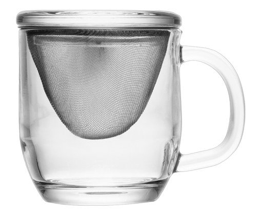 Caneca com Infusor Essenza Transparente, transparent | WestwingNow