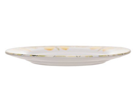 Prato para Sobremesa Siciliano Branco e Amarelo | Westwing