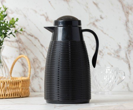 Garrafa Térmica Rattan Preto | Westwing