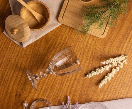 Açucareiro em Bambu com Colher Verona Natural | Westwing