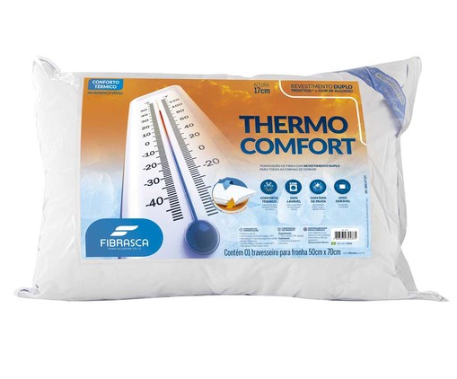 Travesseiro Toque de Pluma Thermo Comfort, Branco | WestwingNow
