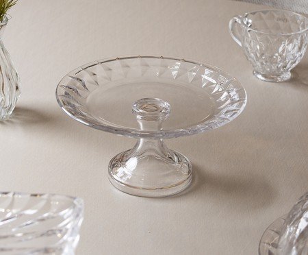 Prato em Cristal Diamond Transparente | Westwing