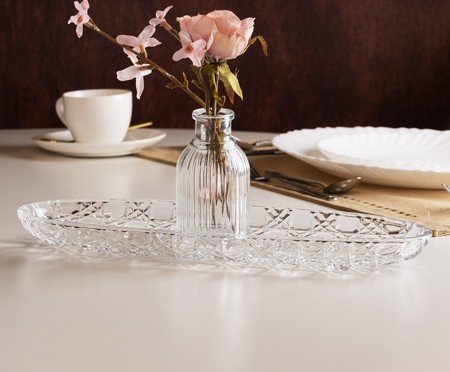 Travessa em Cristal Vichy Transparente | Westwing