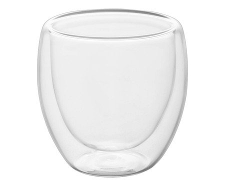 Copo para Café com Parede Dupla Modern Transparente | Westwing
