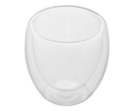 Copo para Café com Parede Dupla Modern Transparente | Westwing