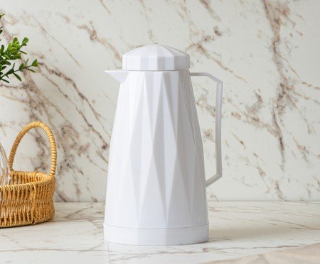 Garrafa Térmica Diamond Branco | Westwing