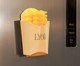 Jogo de Prendedores com Suporte French Fries Bege e Amarelo, beige | WestwingNow