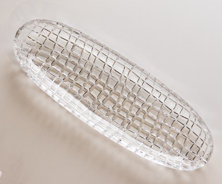 Travessa em Cristal Quadrix Transparente | Westwing