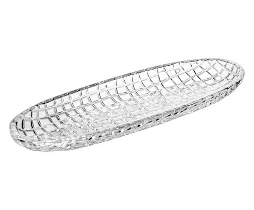 Travessa em Cristal Quadrix Transparente, transparent | WestwingNow