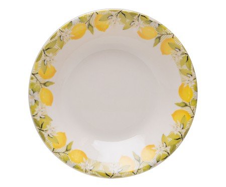 Prato Fundo Siciliano Branco e Amarelo | Westwing