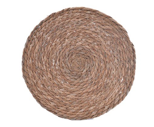 Lugar Americano Redondo Espiral Marrom, beige | WestwingNow