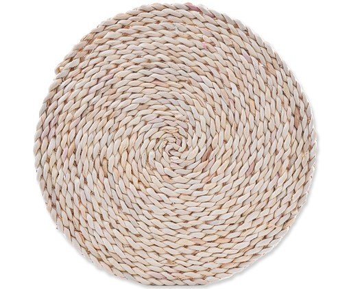Lugar Americano Redondo Espiral Bege, Natural | WestwingNow